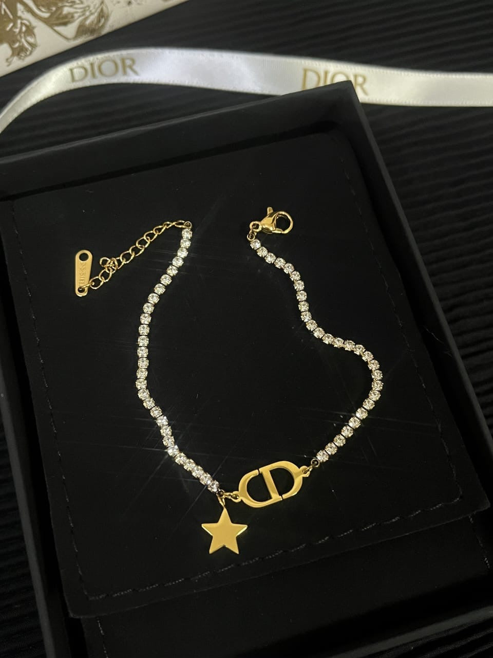 CD Armband Stones Gold Star