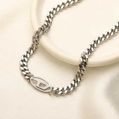 Diesel Halskette Silber