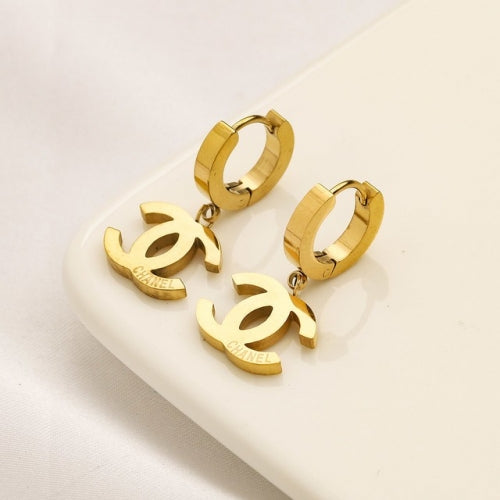 CHNEL Ohrringe Creolen Gold