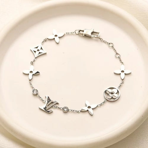 LV Armband Monogram Details Bestseller Silber