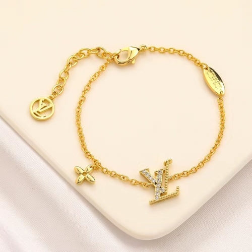 LV Armband Flower Golden Details