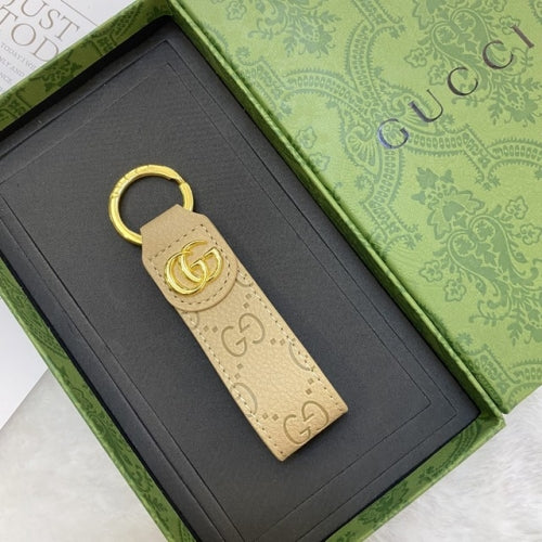 GG Schlüsselanhänger Creme Beige Gold