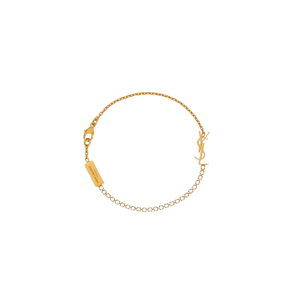 YSL Armband Gold Silber Side Stones