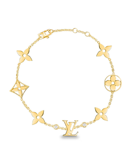 LV Armband Monogram Details Bestseller Gold