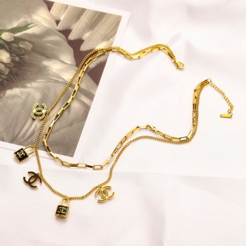 CHNEL Halskette Gold