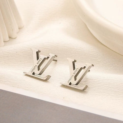 LV Ohrringe Stecker Silber