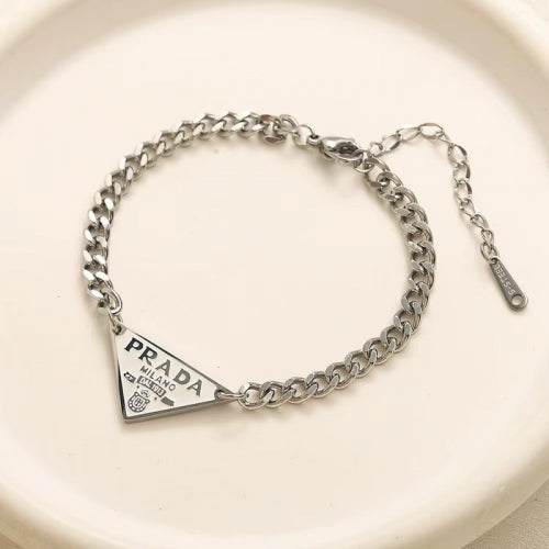 PRDA Armband Silber Weiß