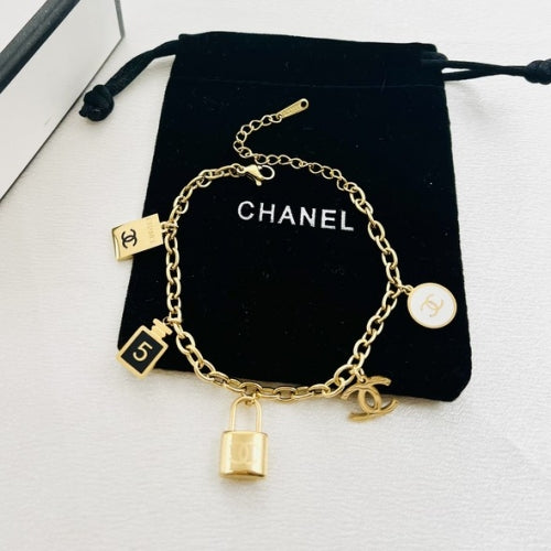 CHNEL Armband Little Details Gold Black