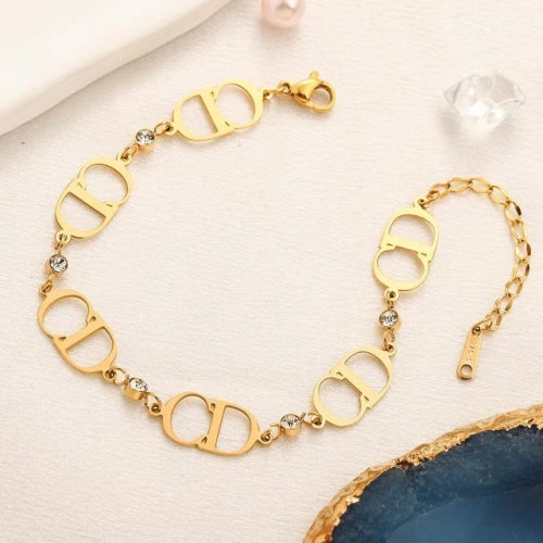 CD Armband Stones Gold