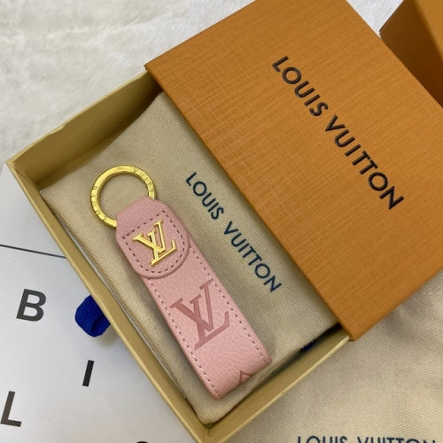 LV Schlüsselanhänger Gold Rosa