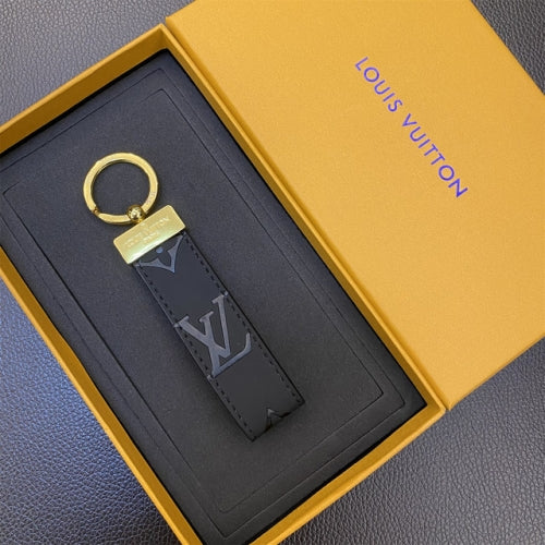 LV Schlüsselanhänger Gold Schwarz Design