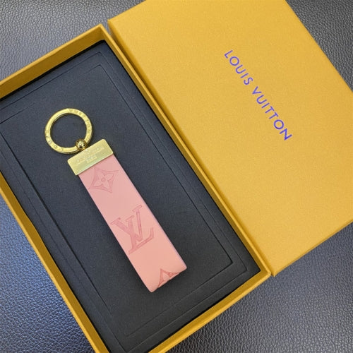 LV Keychain Gold Rosa