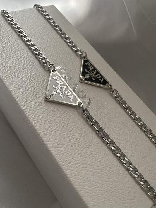 PRDA Silber Schwarz Weiß Armband